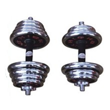 40KG多彩電鍍啞鈴HJ-045